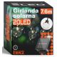  Ghirlanda solare Smartled 760 cm, nera