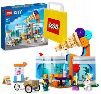  LEGO City 60363 Gelateria + Busta di carta VP LEGO 6315794 Grande