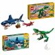  LEGO Creator 3 in 1 31058 Mighty Dinosaurs + LEGO Creator 3 in 1 31088 Creature marine