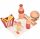  Set in legno Fast Food Hamburger Patatine fritte Bere prodotti alimentari