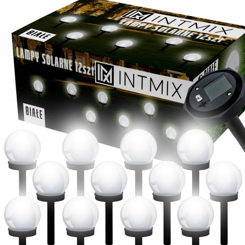  Lampada a sospensione solare INTMIX bianco 34 cm 12 pz.