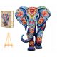  PUZZLE IN LEGNO PER ADULTI GRANDE 210 PEZZI ELEFANTE IN SCATOLA DI LEGNO