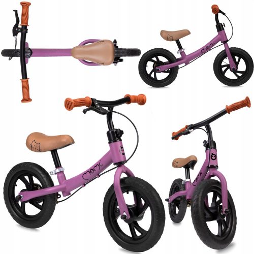  MoMi Breki 12" bicicletta senza pedali, viola