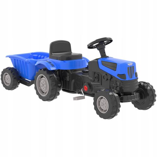  Trattore a pedali WOOPIE Farmer GoTrac MAXI PLUS con rimorchio blu