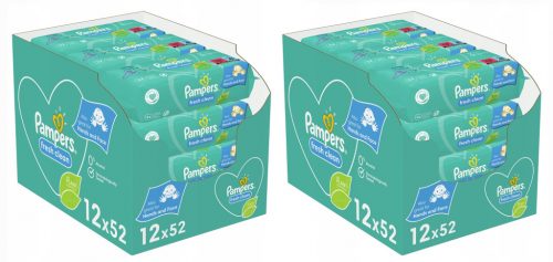  Salviette Pampers FRESH CLEAN 12x52 pz.