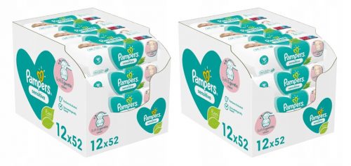  Salviette umidificate Pampers SENSITIVE 12 - CONFEZIONI x 52 pz.