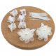  Clips Set di decorazioni per capelli per ragazze, 18 pz, bianco