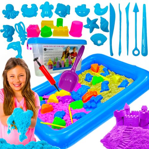  STAMPI PER PISCINA KINETIC SAND 3kg set da 30 pz.