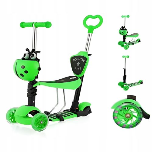  SCOOTER A TRE RUOTE CON BILANCIAMENTO A LED 5in1 PER BAMBINI FORTRADE