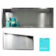  Balneo Wall-Box One mensola da bagno ad incasso 90 x 30 x 10 cm inox