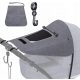  Ombrello per passeggino SAIL, BABY STROLLER CASING, 66 cm, grigio