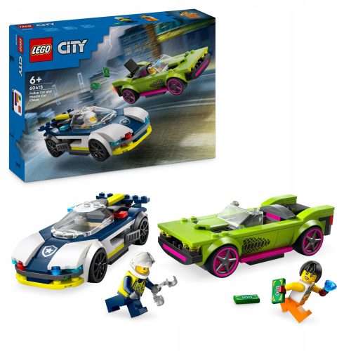  LEGO City 60415 Inseguimento nell'auto della polizia con la muscle car