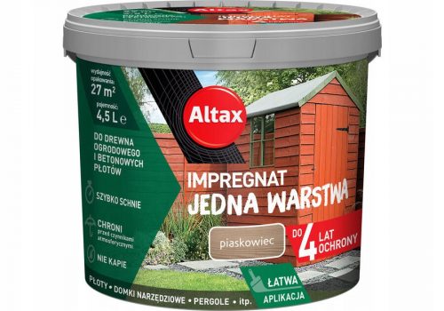  Altax Impregnante per legno da giardino 4,5 litri Arenaria