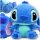  PELUCHE COCCOLE MASCOTTE LILO E STICH ORSO Blu 35 cm REGALO