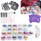  TATUAGGI GLITTER PER BAMBINI MODELLI SUPER SET