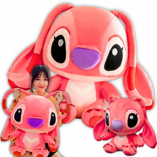  Mascotte Stitch rosa grande XXL 50 cm simpatico peluche per bambini