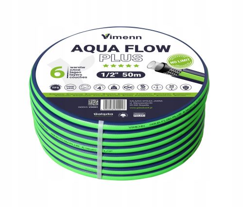  Vimenn TUBO GIARDINO 6 STRATI 1/2" 50m AQUA FLOW PLUS POLISH