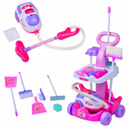  14in1 CLEANING LADY SET CARRELLO ASPIRAPOLVERE ACCESSORI