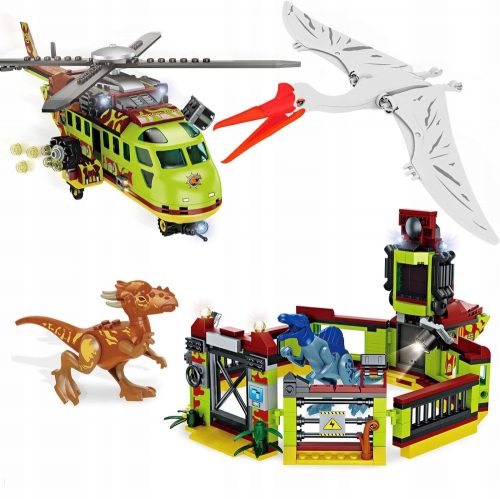  Blocchi di costruzione Jurassic Park Dinosaurs Jungle Pterodactyl 582 pz