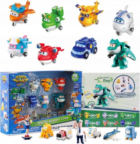  Super Wings Transformer Toys 2", giocattolo aereo, mini action figure per