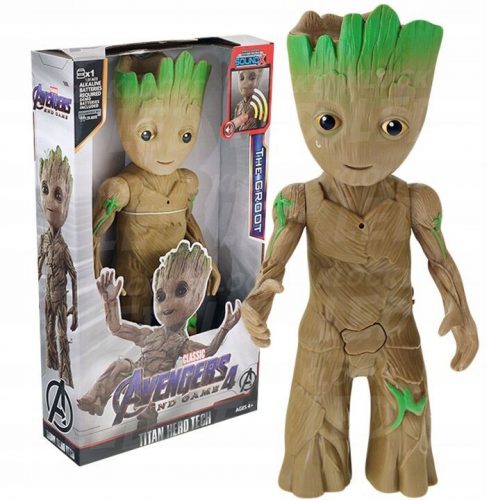  GRANDE FIGURA DI THE GROOT 30 cm con Avengers Sound