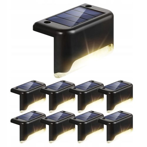  Lampada solare XBAY, nera, 7,8 cm, 8 pz.