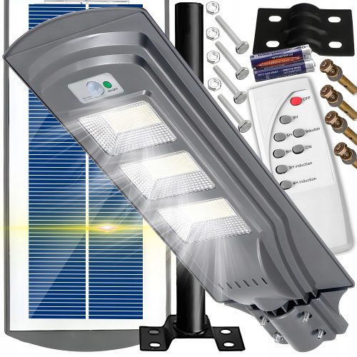  Lampione stradale INTMIX 1800 W 120.000 lm, ad energia solare