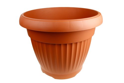  Vaso da fiori Prosperplast 55 cm x 55 x 43 cm diametro 55 cm in plastica tonalità marrone e beige