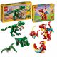  LEGO Creator 3 in 1 31058 Mighty Dinosaurs + LEGO Creator 3 in 1 31145 Drago Rosso