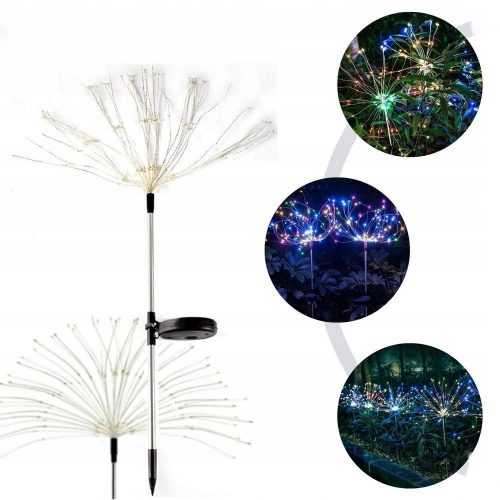  LUCI SOLARI DA TERRA GIARDINO DISCHI COLORATI LED 2 PZ