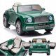 Auto a batteria Bentley Mulsanne verniciata verde per bambini pilota