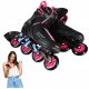  PATTINI IN LINEA ARMOR NILS EXTREME NA22151 NERO E ROSA TAGLIA 44 + CGROT Guida Sportiva