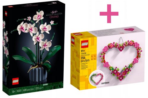  LEGO ICONS 10311 - LEGO Icons - Orchidea + LEGO Creator 40638 Decorazione a forma di cuore