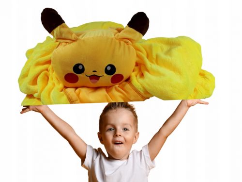  Pokemon Pikachu set mascotte 2in1 grande bella coperta cuscino Pikachu peluche