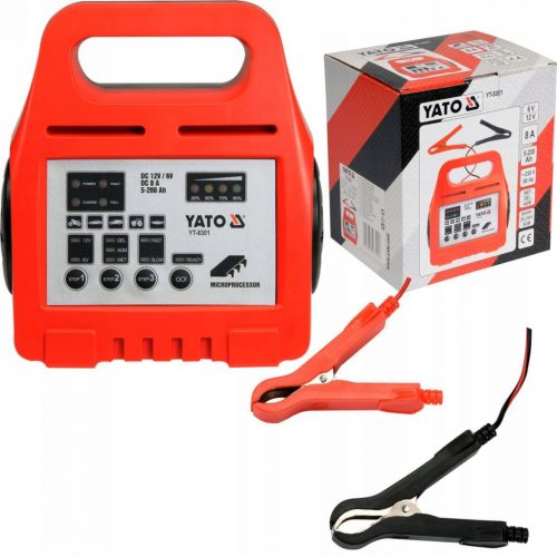  RADDRIZZATORE ELETTRONICO YATO YT-8301 6V/12V 8A