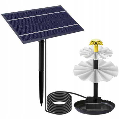  Pompa per fontana solare 2,5 W Fino a 500 l/h