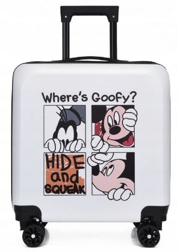  VALIGIA DA VIAGGIO PER BAMBINI GOOFY MICKEY MOUSE COMBINA 4 RUOTE