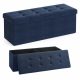  Songmics LSF77IN pouf imbottito 110x38x38 cm blu navy