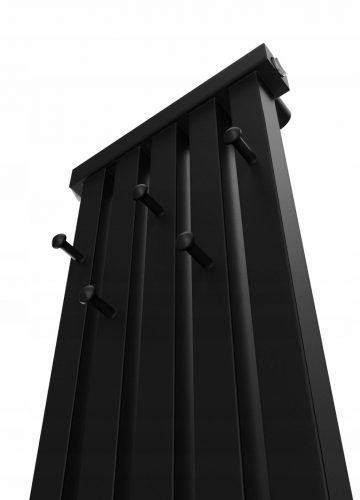  Termoarredo con appendini GANCIO RADIATORE 100x46 NERO OPACO