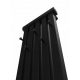  Termoarredo con appendini GANCIO RADIATORE 100x46 NERO OPACO