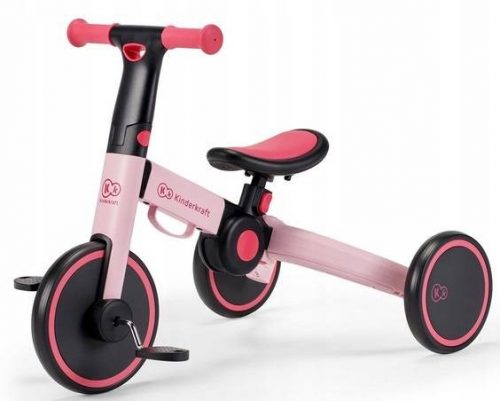  Bicicletta triciclo Kinderkraft 4TRIKE CA Nero, Rosa