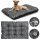  Letto per cani Cuscino ossa impermeabile Letto argento XL 120x80 cm