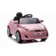  Veicolo per bambini Fiat 500e 2x45W 12V5Ah ruote EVA ROSA + fiocco OMAGGIO