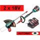  Potente decespugliatore brushless, 2 velocità, 2 batterie, automatico a filo