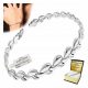  BRACCIALE DA DONNA IN ARGENTO 925, LACRIME, ARGENTO 925 + INCISIONE E ASTUCCIO