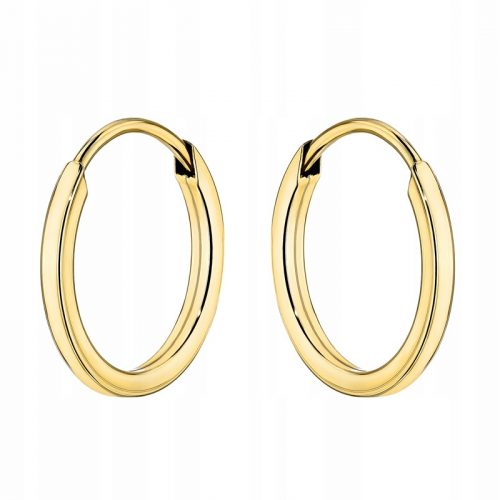  ORECCHINI DA DONNA IN ORO, pr. 333 RUOTE 10mm Kreolki ANELLO 8k