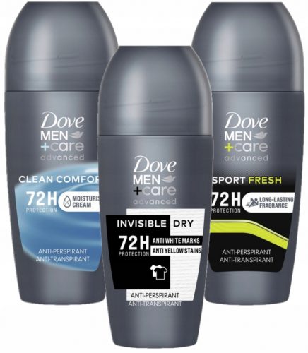  Dove Men+Care Antitraspirante roll-on 50 ml, tre tipi