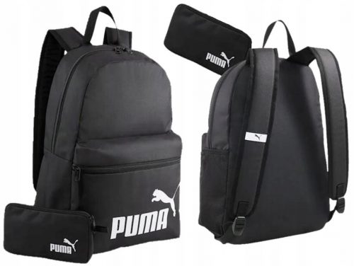  Zaino scuola Puma monocomparto, nero, 19 anni