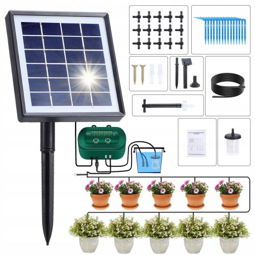  Sistema di irrigazione solare del giardino, tubo da 15M