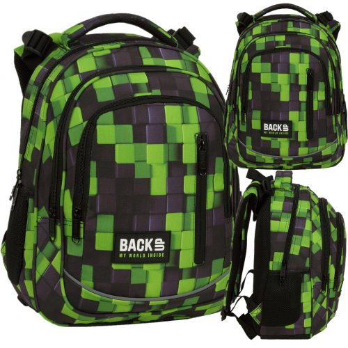  ZAINO SCUOLA PER RAGAZZI BACKUP COLLEZIONE PIXELE BLOCKS 2024